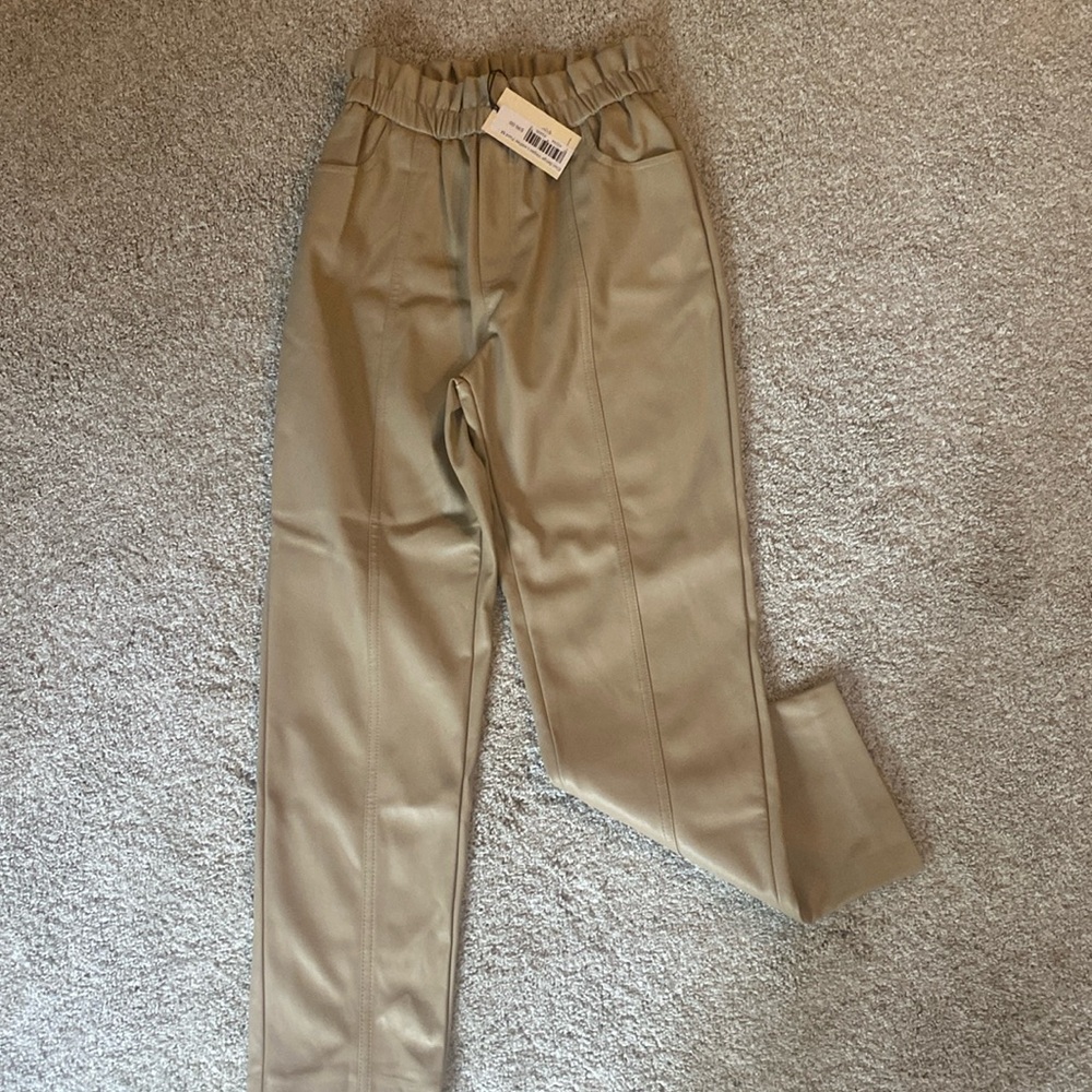 Elan faux leather pants